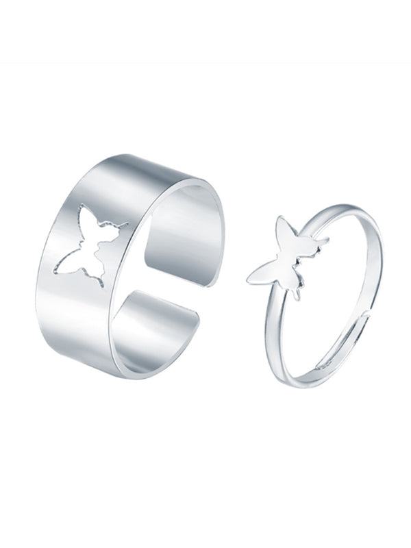 Punk Butterfly Shape Rings Accessories