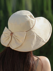 Bowknot Split-Joint Fisherman Hat Sun Hat