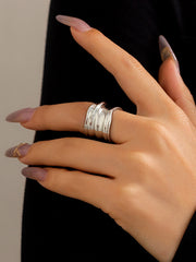 Geometric Solid Color Rings Accessories