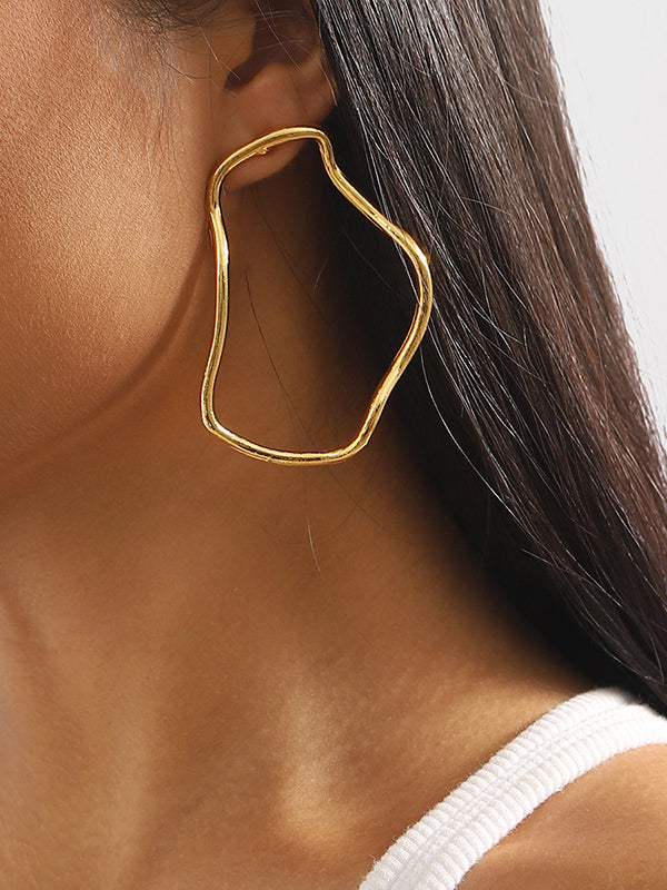 Normcore Geometric Drop Earrings