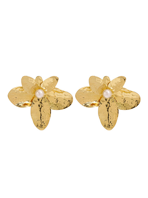 Flower Shape Drop Earrings