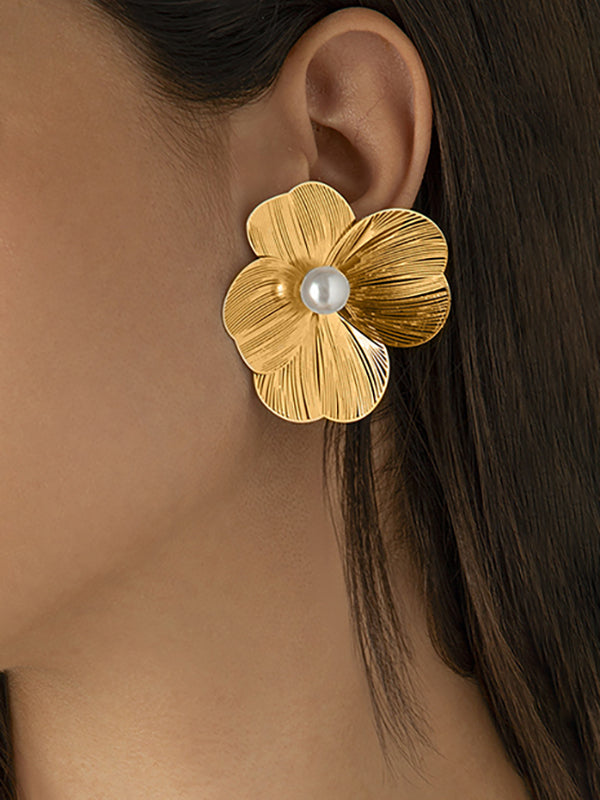 Flower Shape Earrings Accessories