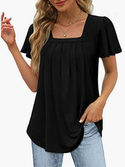 Women Dressy Casual Short Sleeve Summer Tops