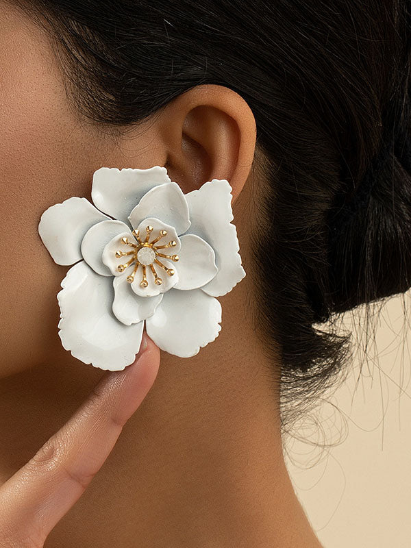 Flower Shape Earrings Accessories