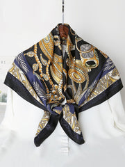 Contrast Color Printed Shawl&Scarf