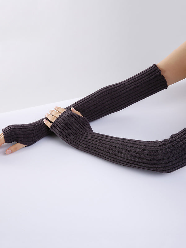 Original 9 Colors Striped Knitted Sleevelet