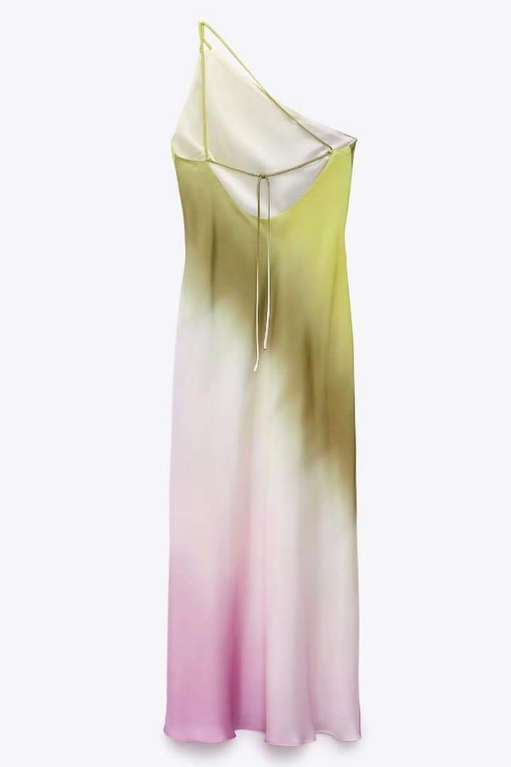 Diane One Shoulder Tie Dye Maxi Dress