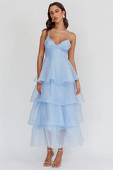 Christine Tiered Ruffle Midi Dress