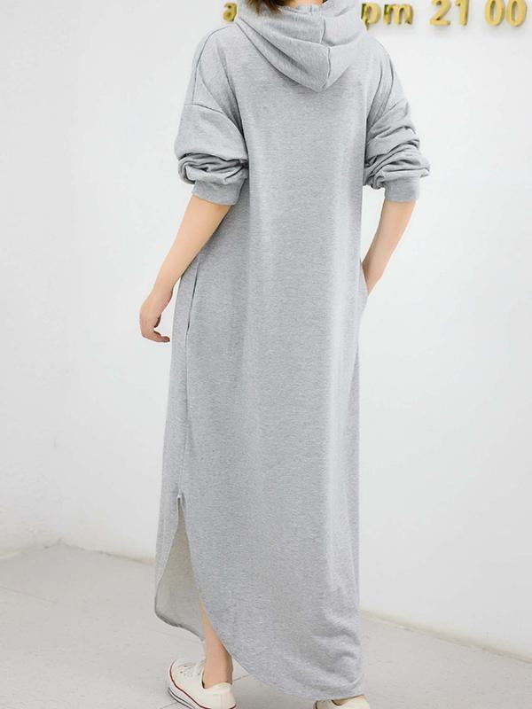 Simple Loose 2 Colors Long Dress