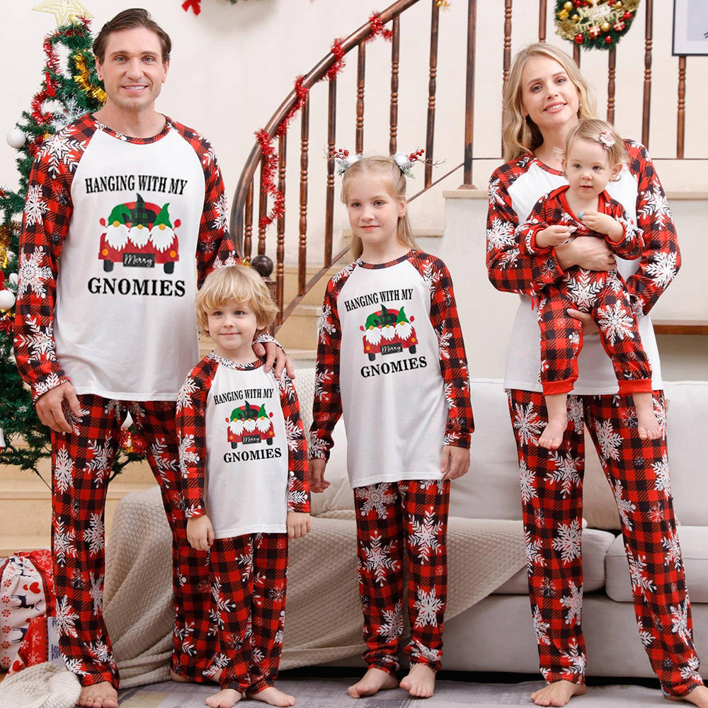 Merry Christmas Santa and Tree Matching Family Pajamas Set