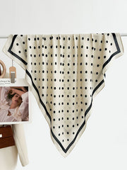 Contrast Color Keep Warm Polka-Dot Shawl&Scarf