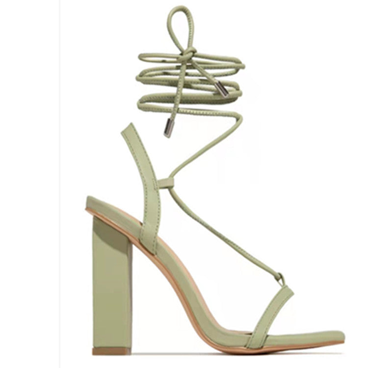 Lace-Up Strappy Sandals