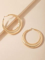 Geometric Solid Color Earrings Accessories