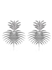 Leaves Shape Solid Color Drop Earrings