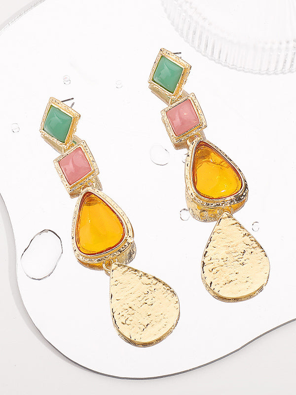 Geometric Drop Earrings