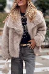 Jacket short fashionable fox fur coat