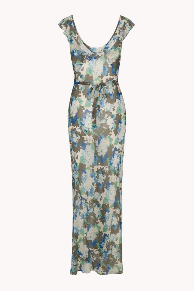 Renata Floral Ruffle Maxi Dress