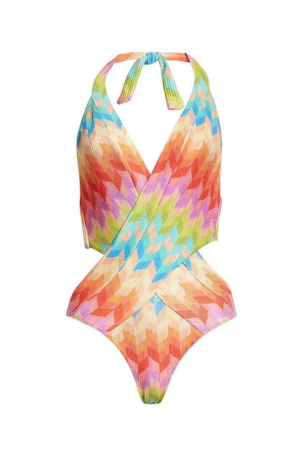 Afra Printed Tassel Two-pieces Swim Set