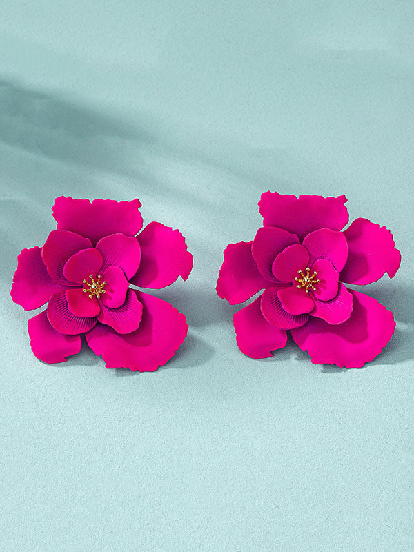 Flower Shape Earrings Accessories