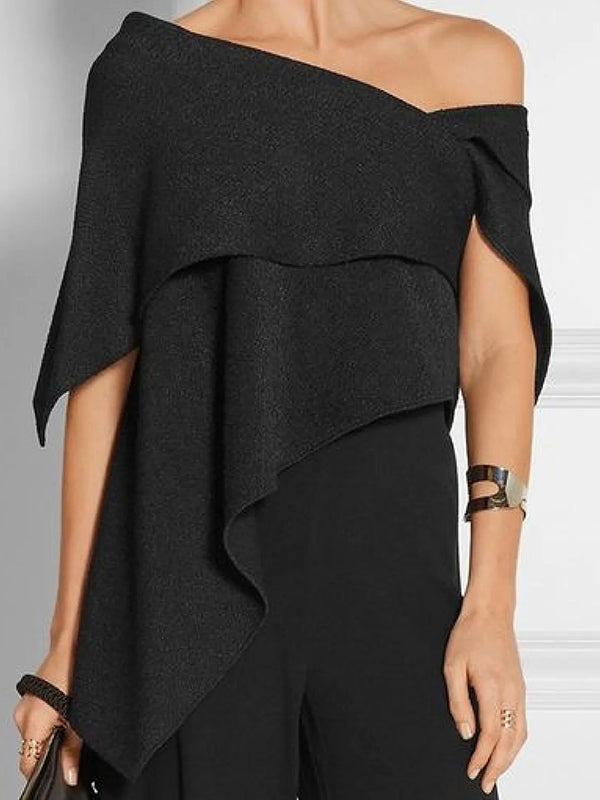 Urban Asymmetric One Shoulder Tunic Top