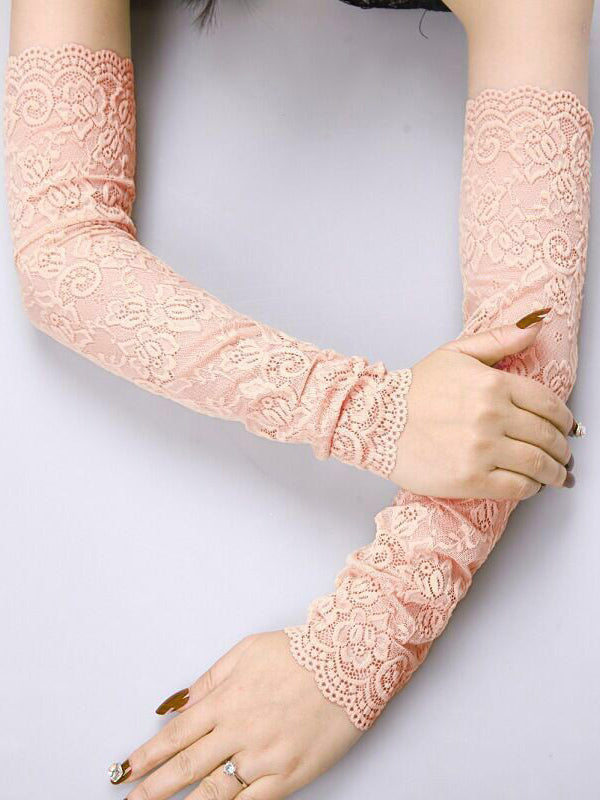 Original 7 Colors Lace Hollow Embroidered Sleevelet Accessories