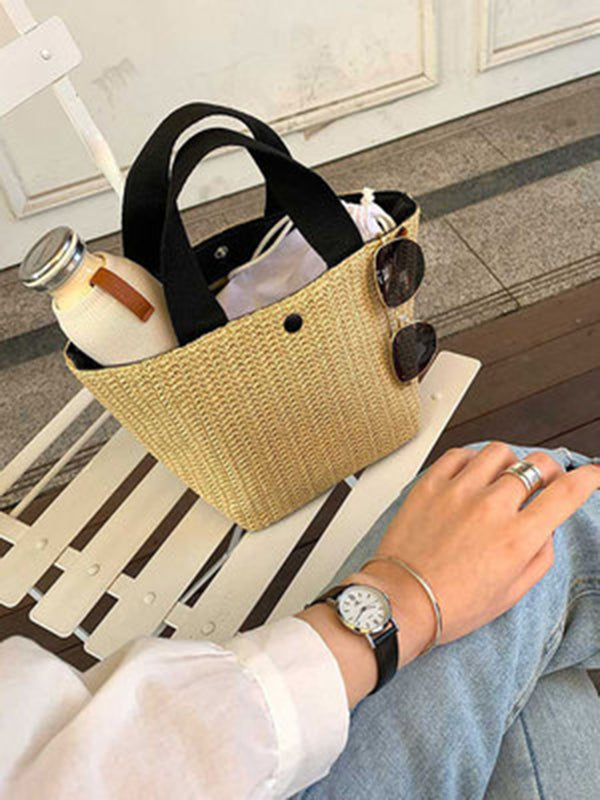 Split-Joint Woven Bags Bags Accessories Handbags