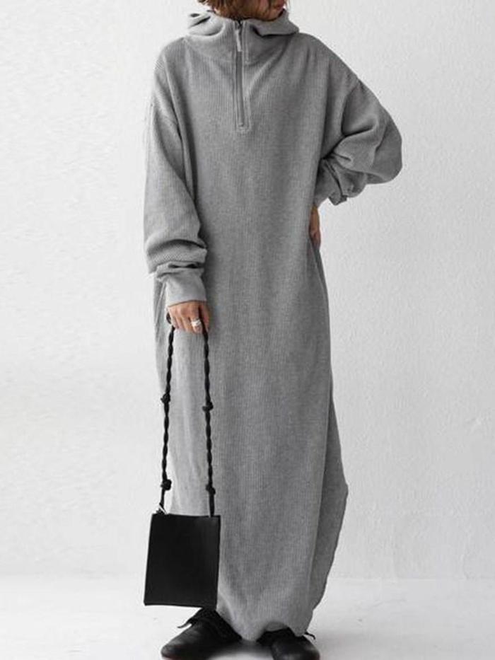 Simple Loose 2 Colors Long Dress