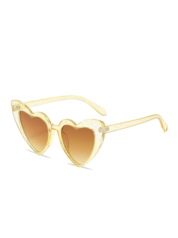 Heart Shape Sun Protection Sunglasses Accessories