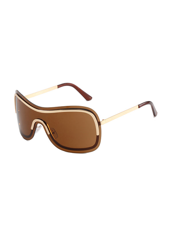 Geometric Sun Protection Sunglasses Accessories