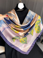 Flower Print Sun Protection Shawl&Scarf