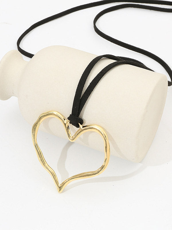 Heart Shape Hollow Necklaces Accessories