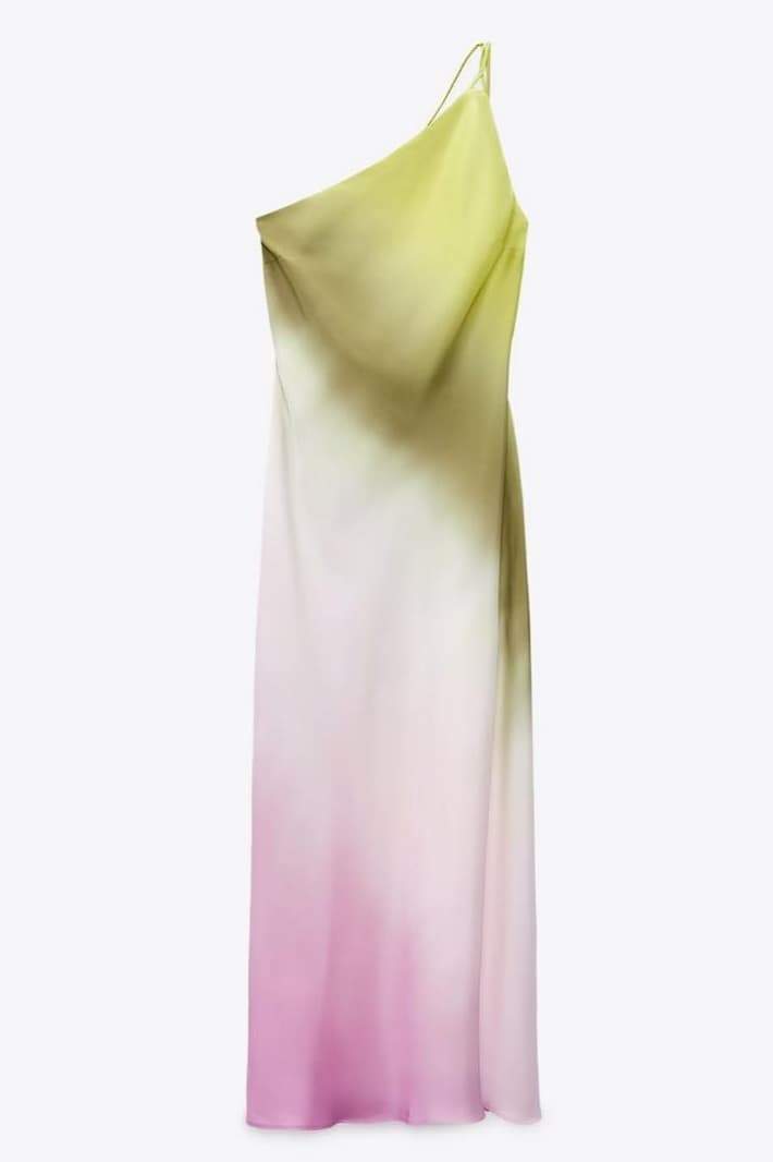 Diane One Shoulder Tie Dye Maxi Dress