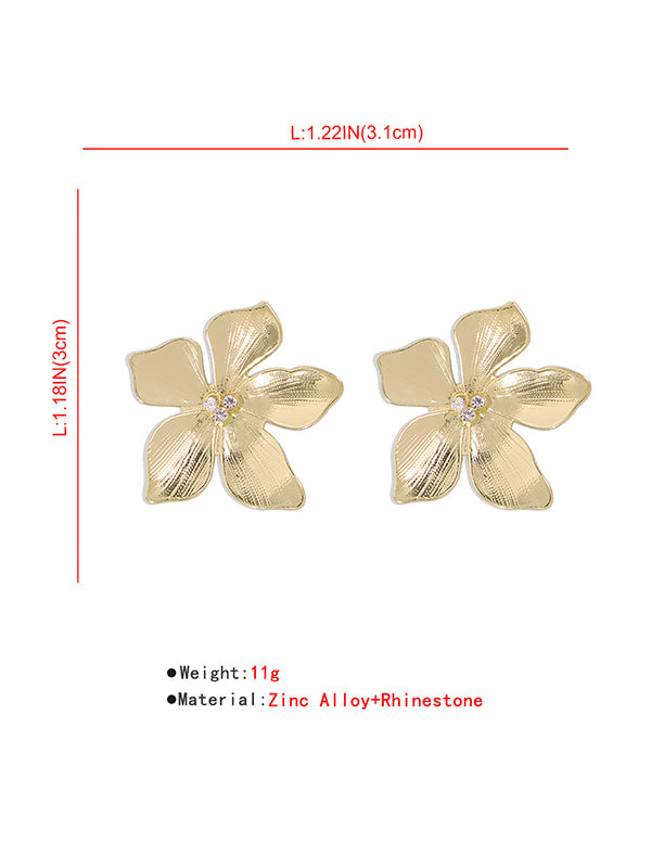 Flower Shape Drop Earrings