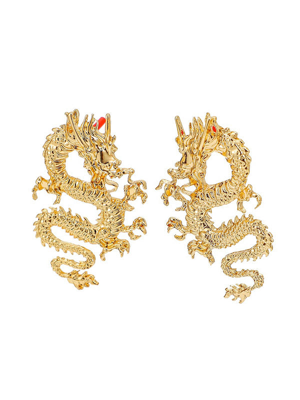 Animal Shape Solid Color Drop Earrings