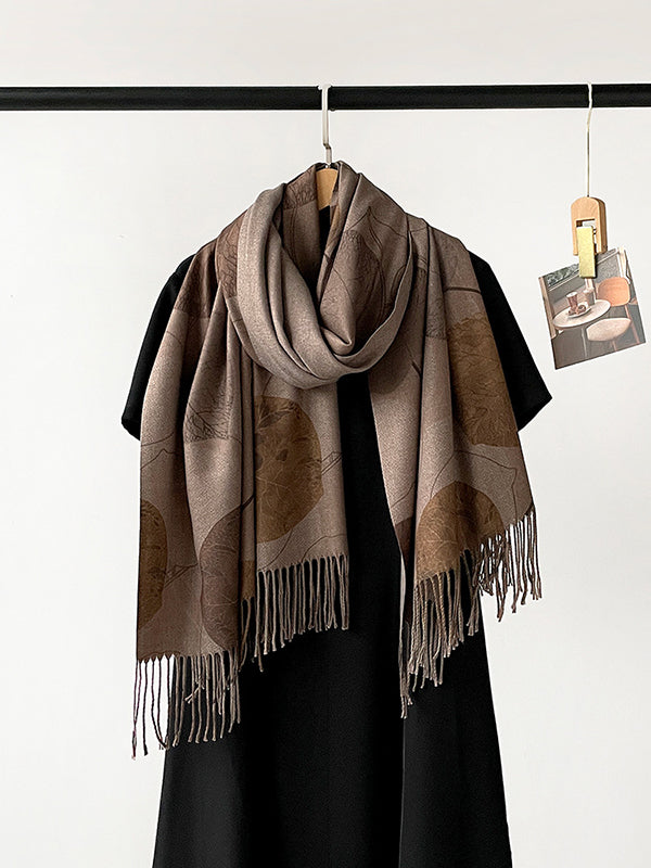 Printed Tasseled Shawl&Scarf