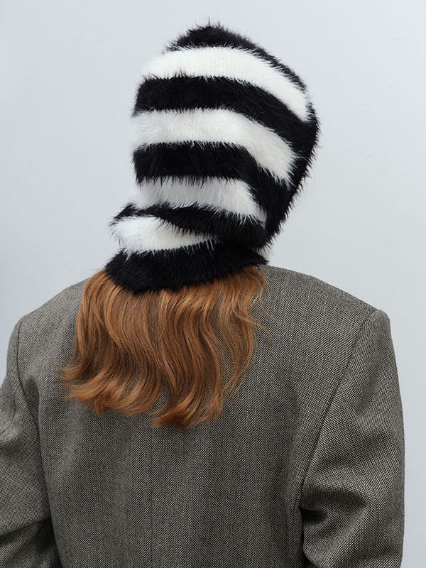 Keep Warm Split-Joint Striped Knitted Hats