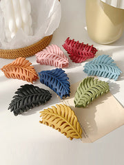 Hollow Leaves Shape Solid Color Hair Clips