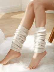 Knitted Solid Color Leg Warmers Accessories