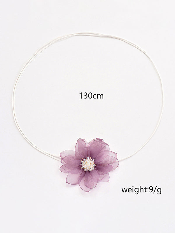 Flower Shape Rhinestone Split-Joint Necklaces Accessories