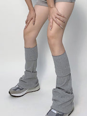 Casual Flared Solid Color Leg Warmers Accessories