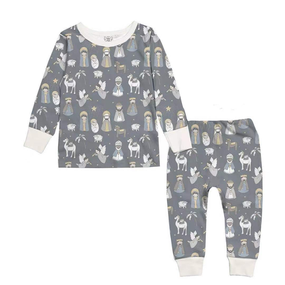 Christmas Jesus Fmalily Matching Pajamas Sets (with Pet's dog clothes)