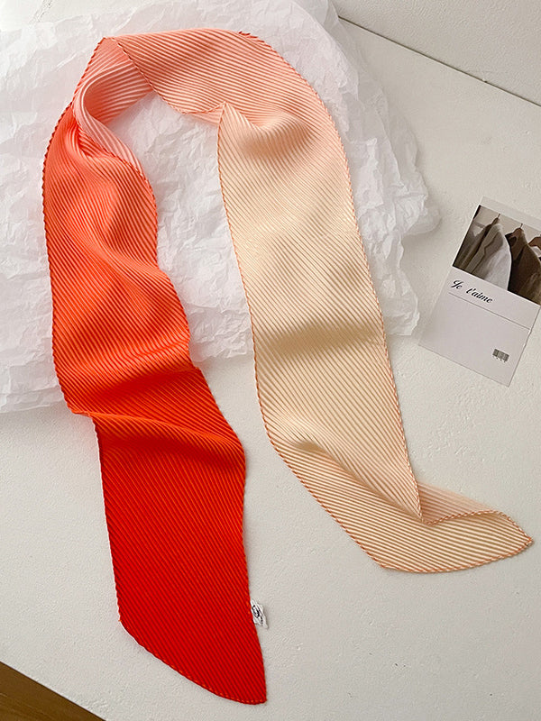 Gradient Pleated Sun Protection Shawl&Scarf