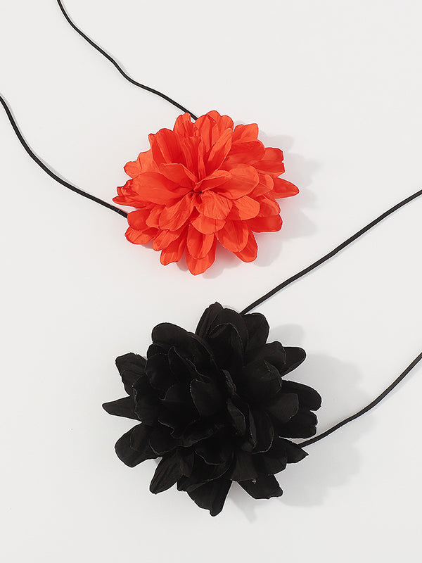 Three-Dimensional Flower Tied Necklaces Accessories Waist Chain Accessories