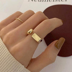 Iona Geometric Gold Ring