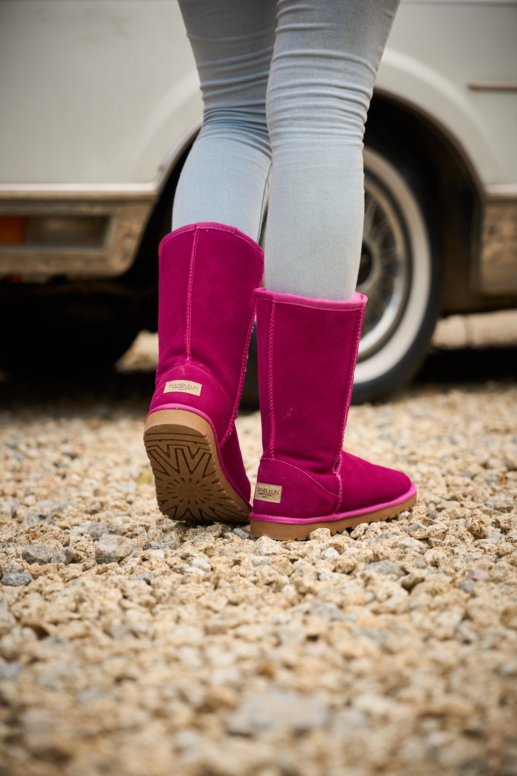 SMAIBULUN Ugg | Classic Suede Mid-Length boots - Fuchsia