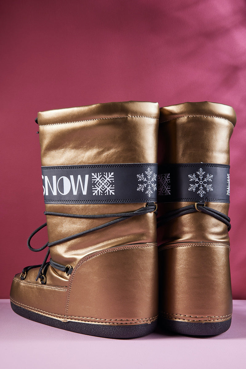 Frozen Princess | Armstrong Mooner Water-Repellent Snow Boot - Bronze