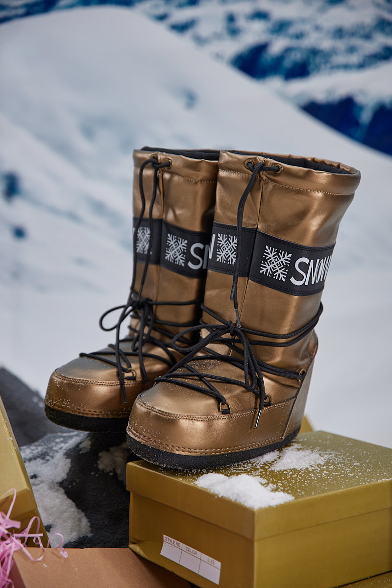 Frozen Princess | Armstrong Mooner Water-Repellent Snow Boot - Bronze