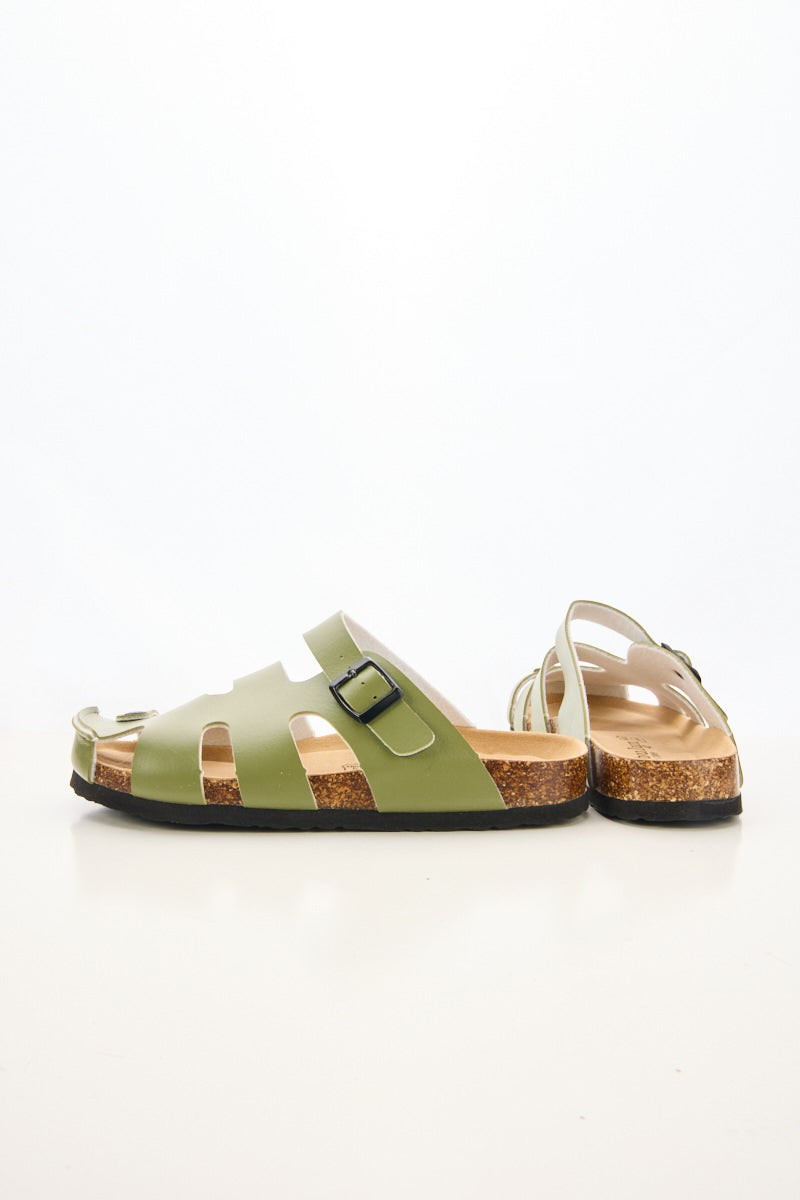 MAIBULUN | Summer Picnic Cut-Out Clog - Green