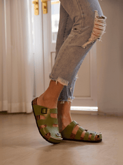 MAIBULUN | Summer Picnic Cut-Out Clog - Green