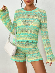 Cali Knit Crochet Matching Set - Green